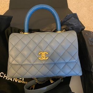 Chanel Coco Handle Small Lizard Handle